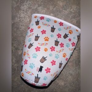 Iced coffee and dogs coozie